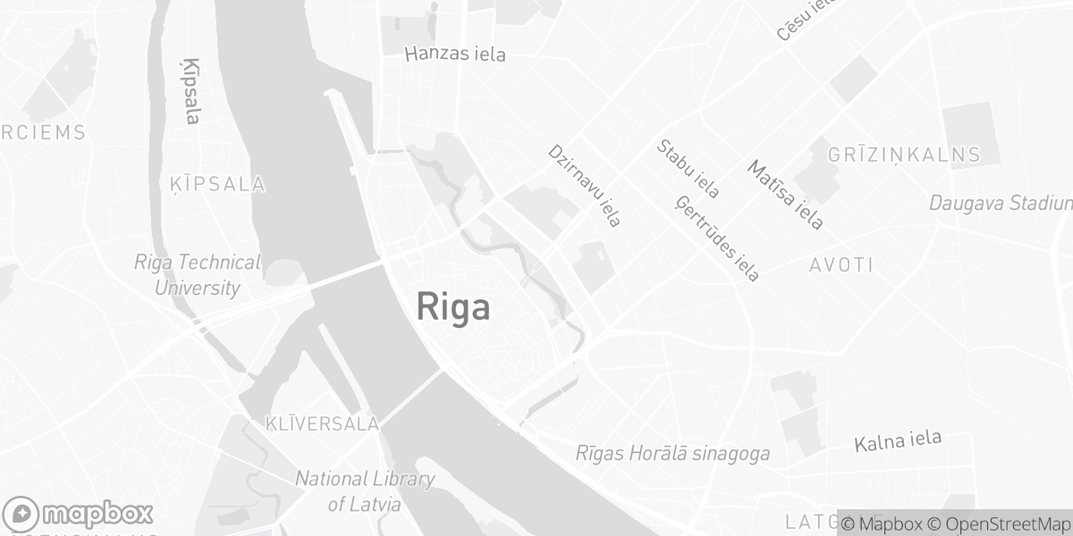 Map of Riga, Latvia